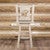 Denver Swivel Barstool with Engraved Bear Back - Lacquered