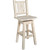 Denver Swivel Barstool with Engraved Bronc Back - Lacquered