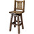 Denver Counter Height Swivel Barstool with Back - Stained & Lacquered