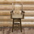 Denver Counter Swivel Captain's Barstool with Buckskin Seat - Stained & Lacquered