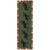 Argyle Green Moose Hooked Wool Runner