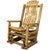 Denver Glider Rocker with Clear Exterior Finish