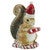 Santa Squirrel Treat Jar