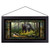 Misty Bear Framed Glass Art