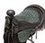 Canyon Ranch Tooled Leather Saddle Barstool - Turquoise