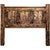 Lima Sawn Headboard with Iron & Provincial Stain