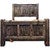 Lima Live Edge Bed with Jacobean Stain - Cal King