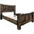Lima Live Edge Bed with Jacobean Stain - Queen