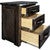 Lima Live Edge 3 Drawer Chest - Jacobean Stain