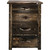 Lima Live Edge 4 Drawer Chest - Jacobean Stain
