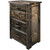 Lima Live Edge 4 Drawer Chest - Jacobean Stain
