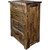 Lima Sawn 4 Drawer Chest with Iron - Provincial Stain