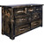 Lima Live Edge 7 Drawer Dresser - Jacobean Stain