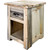 Lima Live Edge 25 Inch Nightstand with Iron - Clear Lacquer