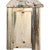 Lima Live Edge 25 Inch Nightstand with Iron - Clear Lacquer