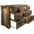 Lima Sawn 7 Drawer Dresser with Iron & Provincial Stain