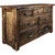 Lima Sawn 7 Drawer Dresser with Iron & Provincial Stain