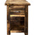 Lima Live Edge 30 Inch Nightstand with Iron - Provincial Stain