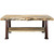 Lima Coffee Table with Shelf & Copper Creek Legs - Clear Lacquer
