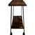 Lima Console Table with Shelf & Provincial Stain - Blackstone Iron Legs