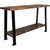 Lima Console Table with Shelf & Provincial Stain - Blackstone Iron Legs