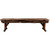Lima Live Edge 6 Foot Wooden Bench - Provincial Stain