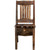 Lima Live Edge 18 Inch Dining Side Chair - Provincial Stain