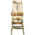 Lima 30 Inch Barstool with Back - Clear Lacquer