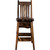 Lima 30 Inch Barstool with Back - Provincial Stain