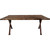 Lima Live Edge Dining Table with Forged Iron Legs & Provincial Stain