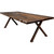 Lima Live Edge Dining Table with Forged Iron Legs & Provincial Stain