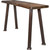 Lima Live Edge Console Table with Forged Iron Legs & Provincial Stain