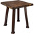 Lima Live Edge End Table with Provincial Stain - Copper Creek Legs