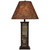Aspen Poplar Bark with Wood Accent Table Lamp-Woodchip Shade