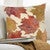 Falling Leaves Square Accent Pillow - Cream