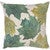 Falling Leaves Square Accent Pillow - White
