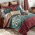 Mojave Turquoise & Rust Quilt Bed Set - Queen