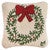 Evergreen Wreath Hooked Wool Pillow - OUT OF STOCK UNTIL 07/18/2025