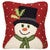 Snowman Hooked Wool Pillow - OUT OF STOCK UNTIL 08/05/2025