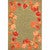 Autumn Leaves Moss Indoor/Outdoor Rug - 8 x 10