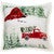 Woodland Farm Christmas Sherpa Pillow