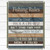 Fishing Rules Throw Blanket - Small