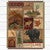 Mountain Lake Collage Throw Blanket - Large