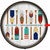 Oar Pattern Barrel End Wall Art