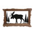 Moose Silhouette Metal & Wood Wall Art - CLEARANCE