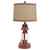 Vintage Red Lantern Table Lamp - OUT OF STOCK UNTIL 06/18/2025