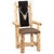 Cedar Log High Back Upholstered Arm Chair