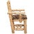 Cedar Log Upholstered Arm Chair