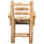 Cedar Log Upholstered Arm Chair