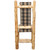 Cedar Log High Back Upholstered Side Chair